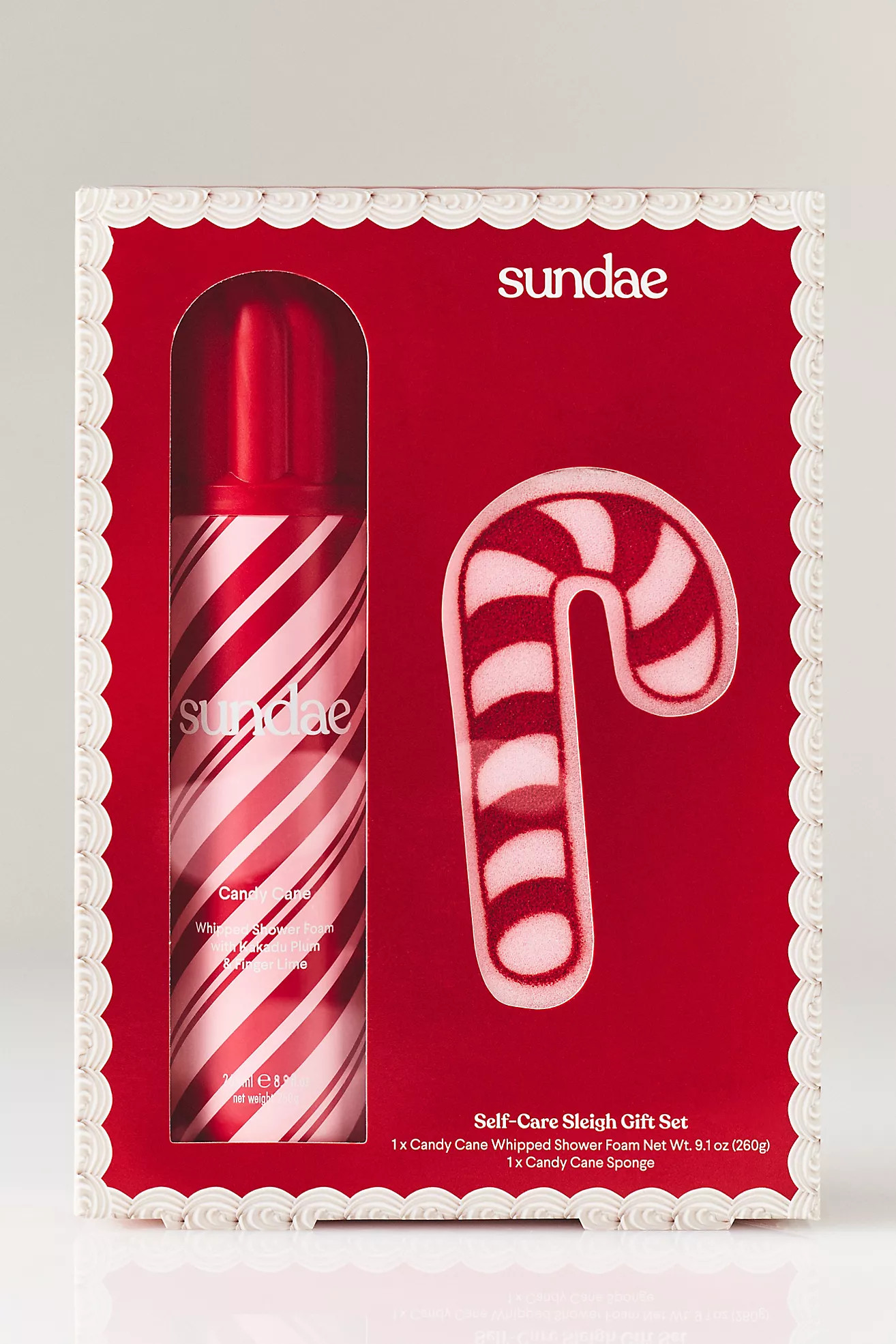 Sundae Self-Care Sleigh Whipped Shower Foam & Sponge Gift Set | Anthropologie (US)