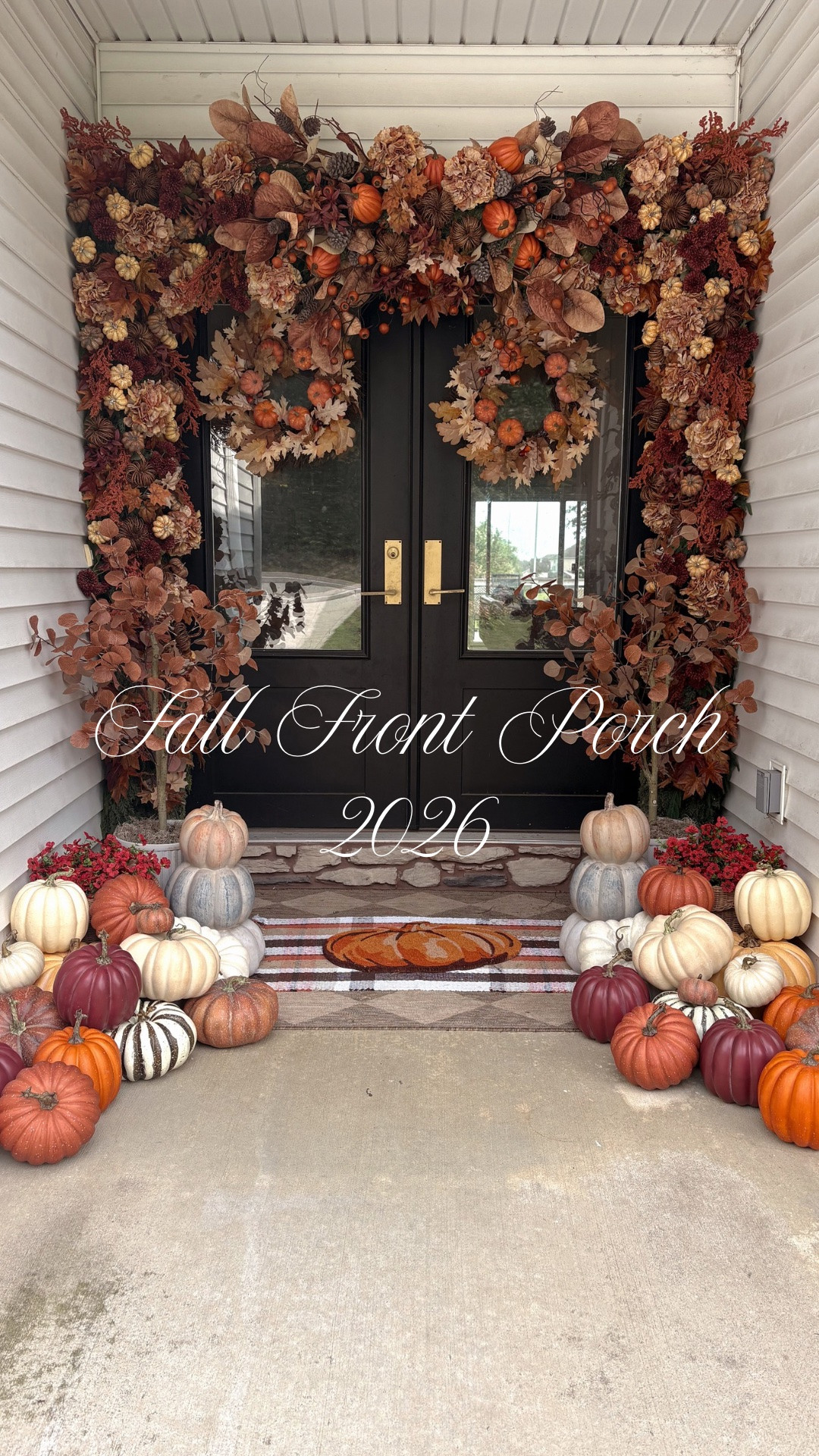 Fall Front Porch 2026
I linked what I could but most the stems are from hobby lobby! I love how this turned out tutorial coming soon!
#fallfrontporch #fallporch #fallhome #fallhomedecor #homedecor #frontporch #porchdecorinspo #falldecorating #falldecorideas

#LTKHome #LTKSeasonal #LTKOver40