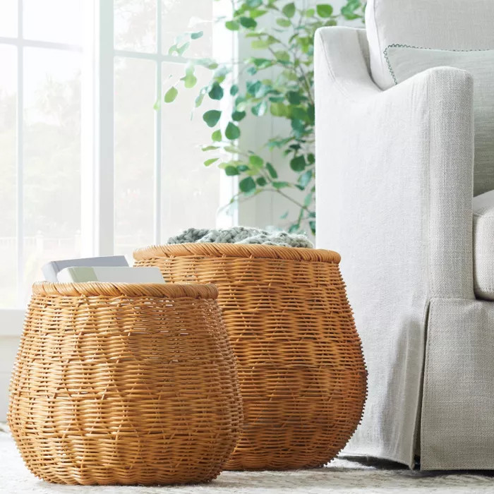 Medium Light Woven Round Basket - Threshold™ designed with Studio McGee | Target