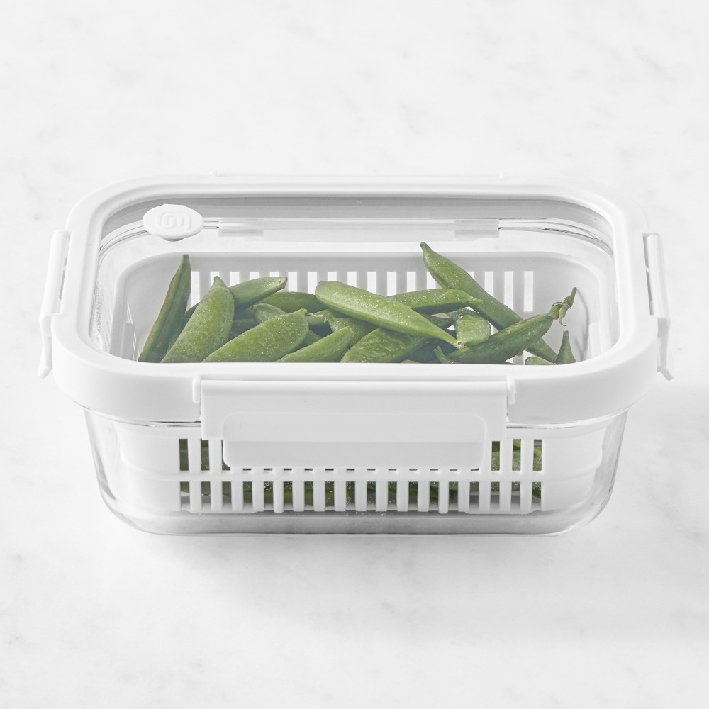 Hold Everything Fridge Colander and Glass Storage Container | Williams-Sonoma