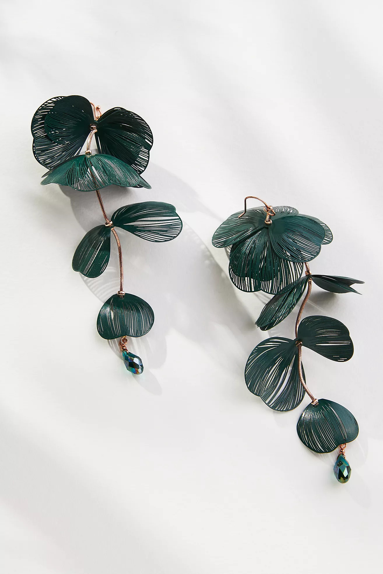 Tiered Floral Drop Earrings | Anthropologie (US)