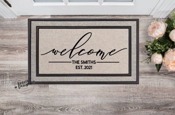 Read the full title
    Housewarming Gift / Family Name Gift / Personalized Doormat / Closing Gif... | Etsy (US)