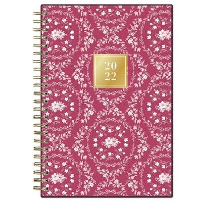 2022 Planner 5&#34; x 8&#34; Weekly/Monthly Wirebound Printed Poly Laurel - Rachel Parcell by Blu... | Target