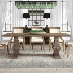 Greyleigh™ Tekamah Pine Solid Wood Dining Table | Wayfair North America