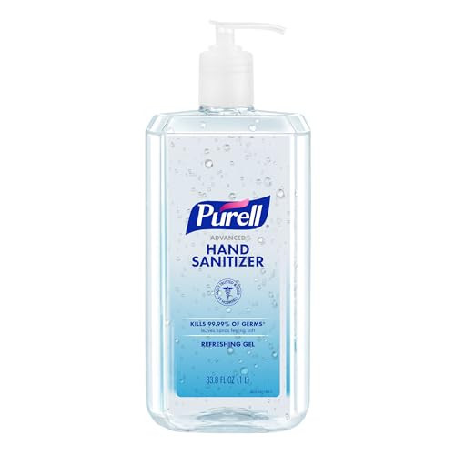 PURELL Advanced Hand Sanitizer Refreshing Gel, Clean Scent, 1 Liter Pump Bottle (Pack of 1) - 9632-04-CMR | Amazon (US)