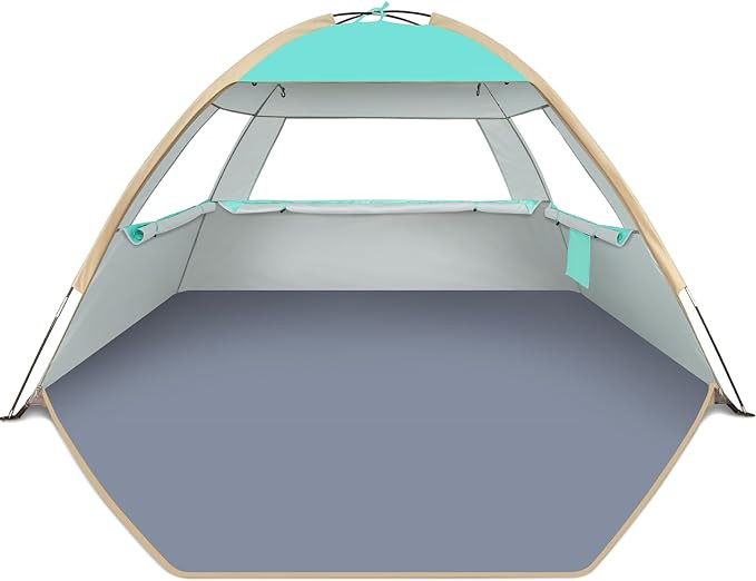 Gorich Beach Tent Sun Shelter for 3/4-5/6-7/8-10 Person with UPF 50＋ UV Protection, Lightweight... | Amazon (US)