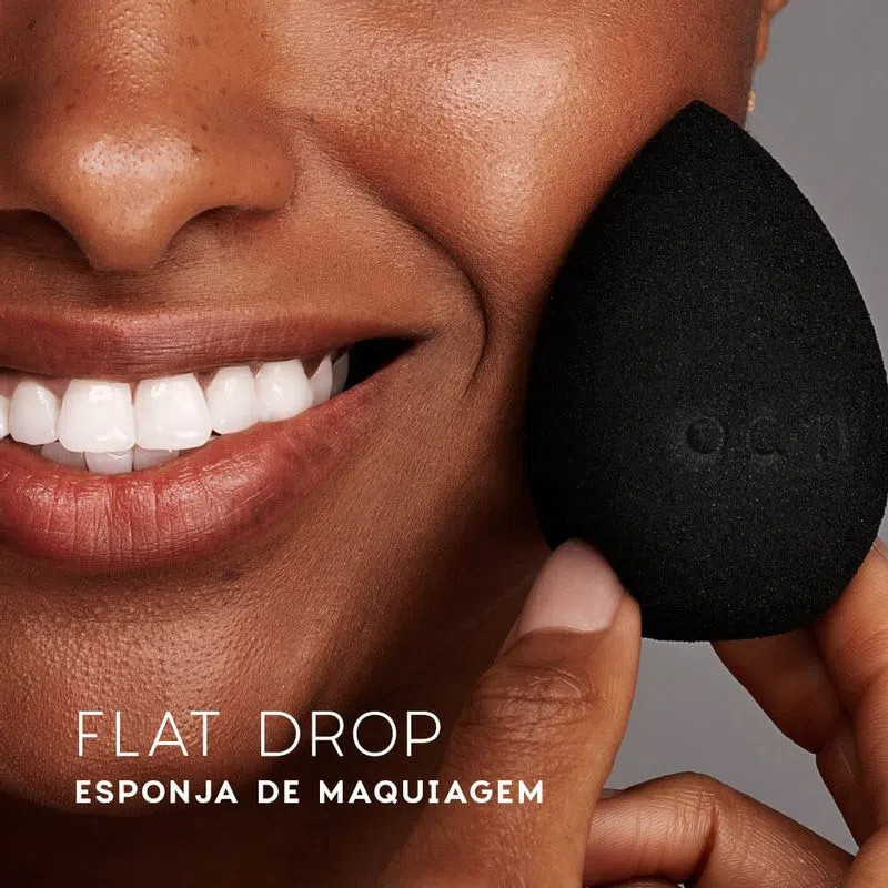 Esponja de Maquiagem Preta Flat Drop Edition - Maquiagens e cosméticos Océane: Pincéis, paleta... | Oceane (BR)