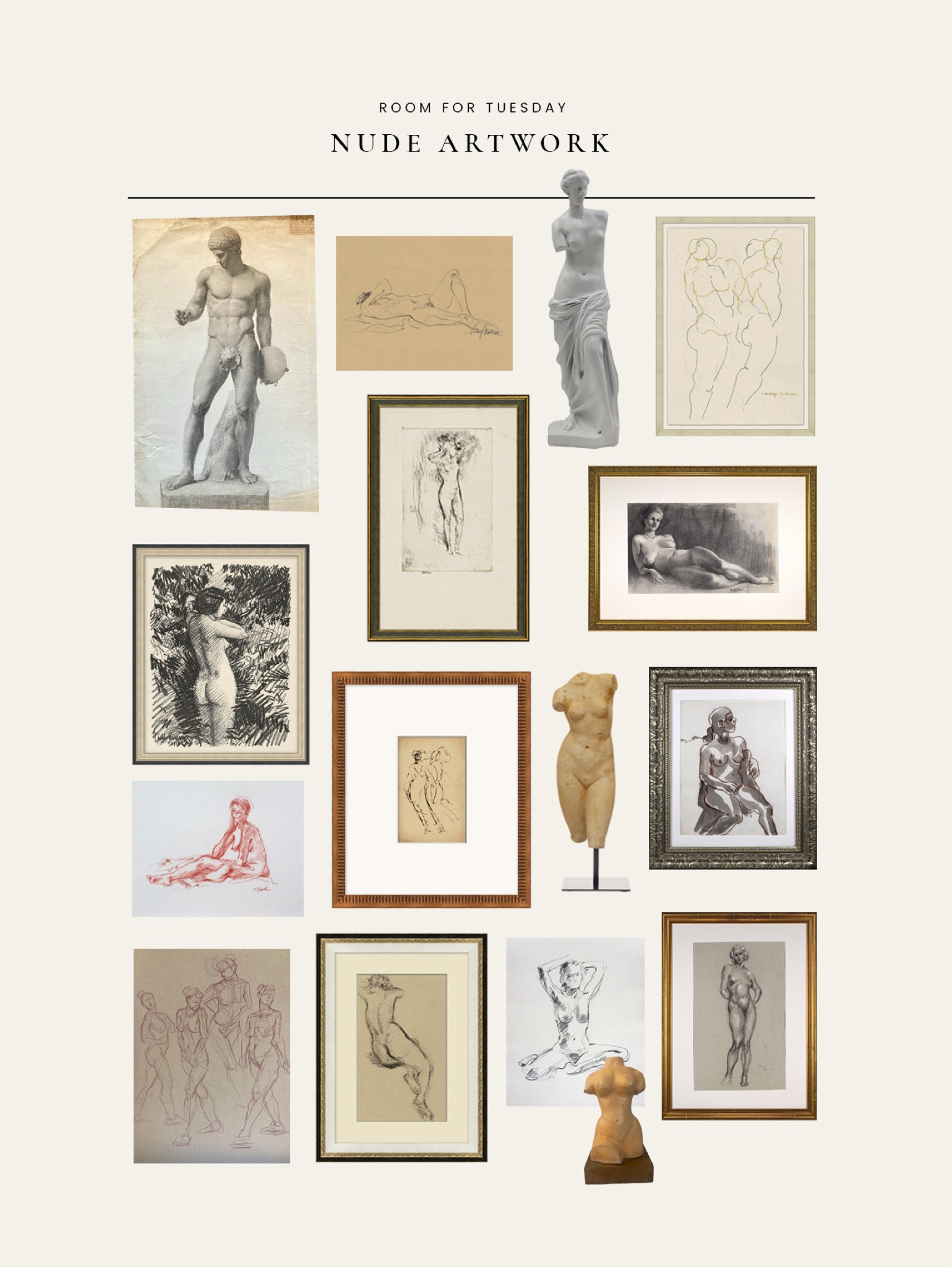Classic nude art! Catch my design discussion on the blog today… 

#LTKHome