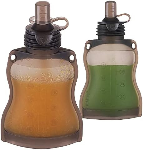 haakaa Baby Food Pouches Reusable Pouches for Baby Food Drink Pouches Yogurt Pouches Juice Pouche... | Amazon (US)