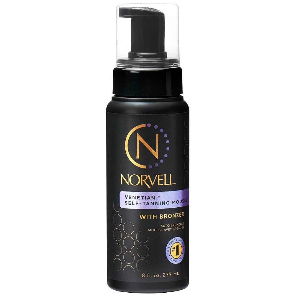 Norvell Venetian Sunless Self Tanner Mousse with Bronzer, 8 Fl Oz - Instant Self Tanning - Natura... | Amazon (US)
