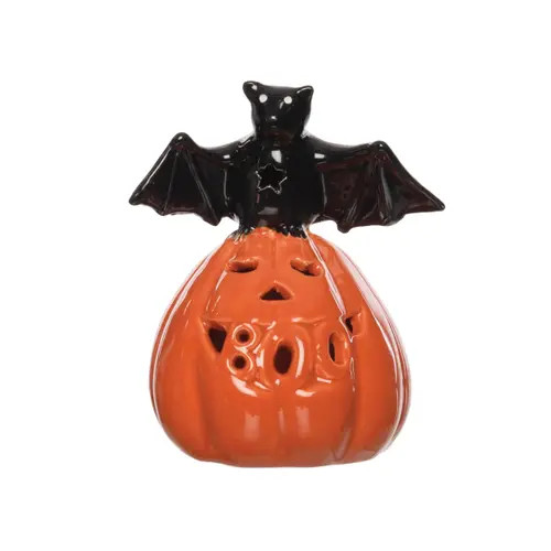 Gallerie II Jack O' Lantern Pumpkin Bat LED Small Halloween Figurine in Orange at Nordstrom | Nordstrom