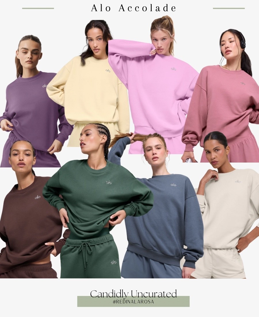 How cute are the limited edition colors for the Alo Accolade crew necks?

#LTKActive #LTKSeasonal #LTKfitness