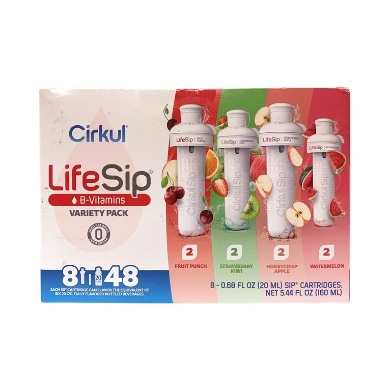 Cirkul Lifesip Flavored Water Cartridge, Multicolor (8 Pack) | Walmart (US)