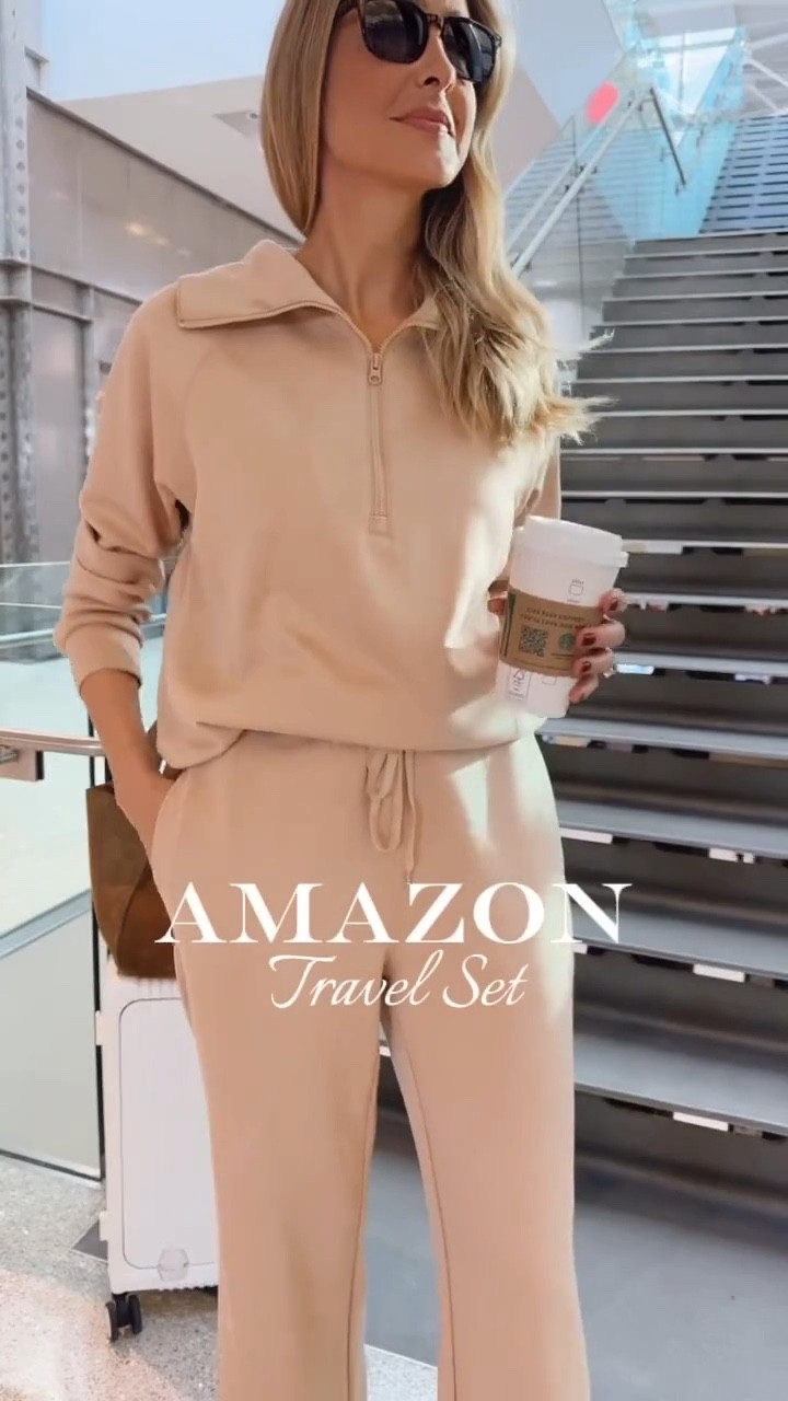 Amazon travel set
Loving this set, super comfy, elegant, and stylish. Fits true to size and I’m wearing size small 
Travel outfit 
Airport outfit 
Cozy set
Cozy travel outfit 



#LTKTravel #LTKootd #LTKU