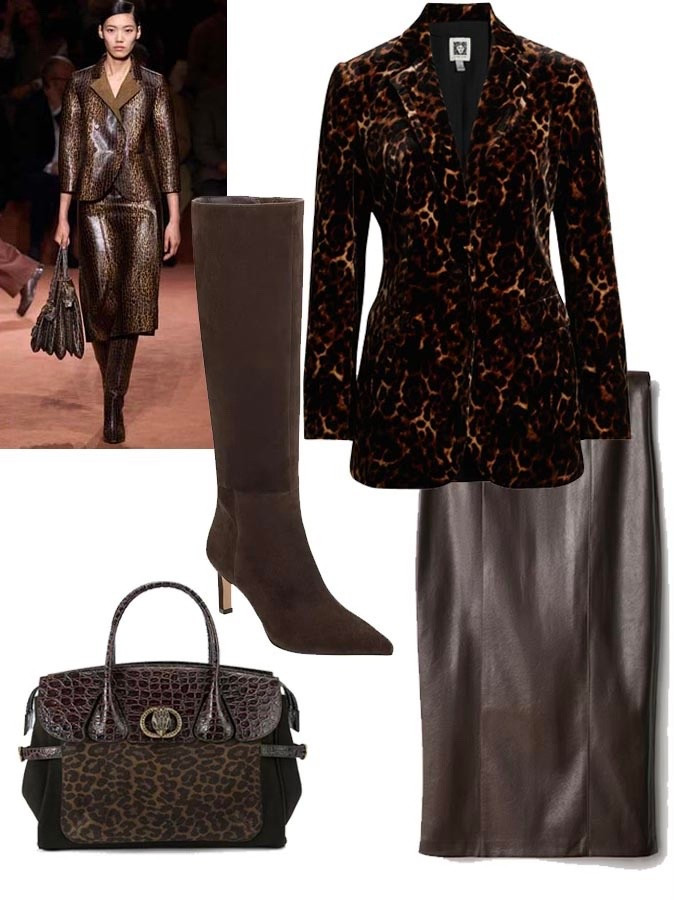 Get this Fendi midi skirt and jacket look for less  

#LTKSeasonal #LTKOver40 #LTKStyleTip