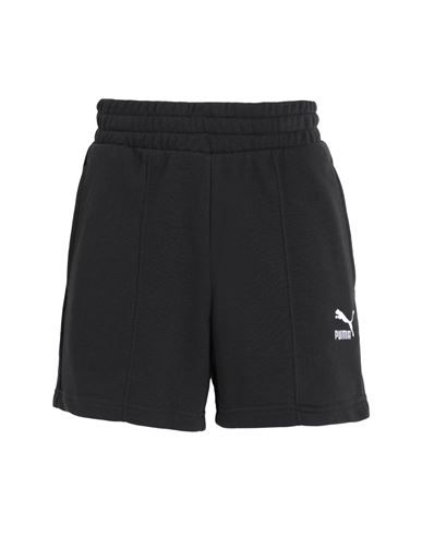 Puma Classics Pintuck Shorts Woman Shorts & Bermuda Shorts Black Size S Cotton, Polyester | YOOX (US)
