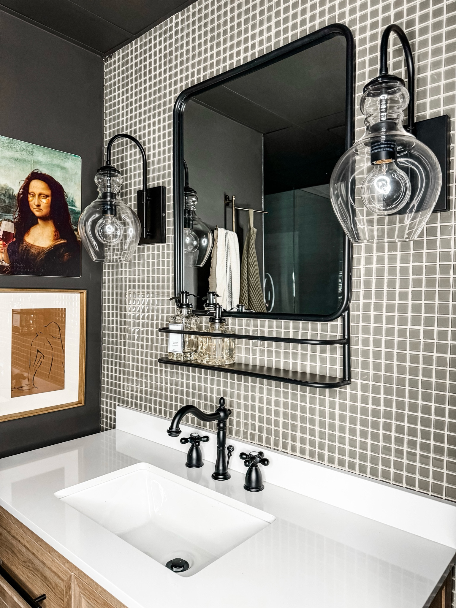 Bathroom details 

#bathroommirror #wallsconce #faucet

#LTKFindsUnder100 #LTKHome