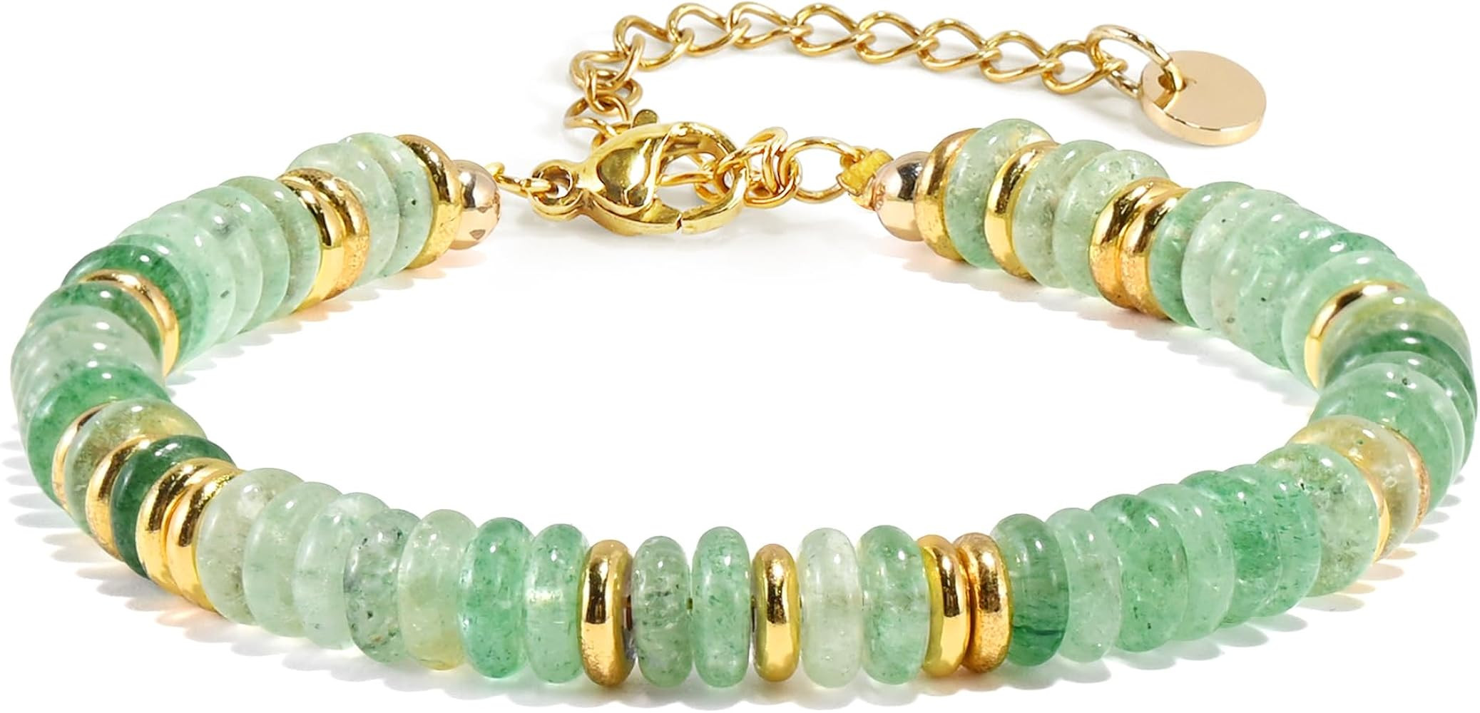 VIBILIA Gold Plated Bracelets for Women, Boho Bangle Bracelets, Beaded Bracelets Trendy, Handmade... | Amazon (US)