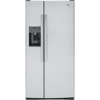 23.0 cu. ft. Side by Side Refrigerator in Fingerprint Resistant Stainless Steel, Standard Depth | The Home Depot