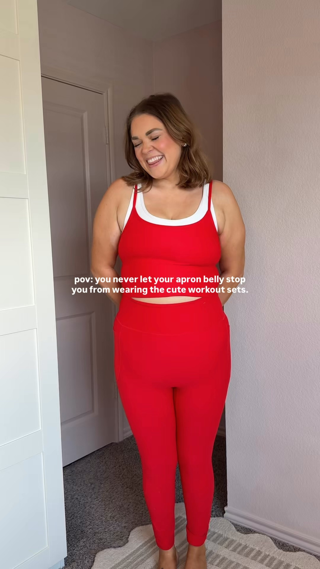 Fall workout sets that I wear with an apron belly wearing xl in everything except I’m wearing a large in the red bra top but it’s a little small

#LTKPlusSize #LTKMidsize #LTKfitnessgoals