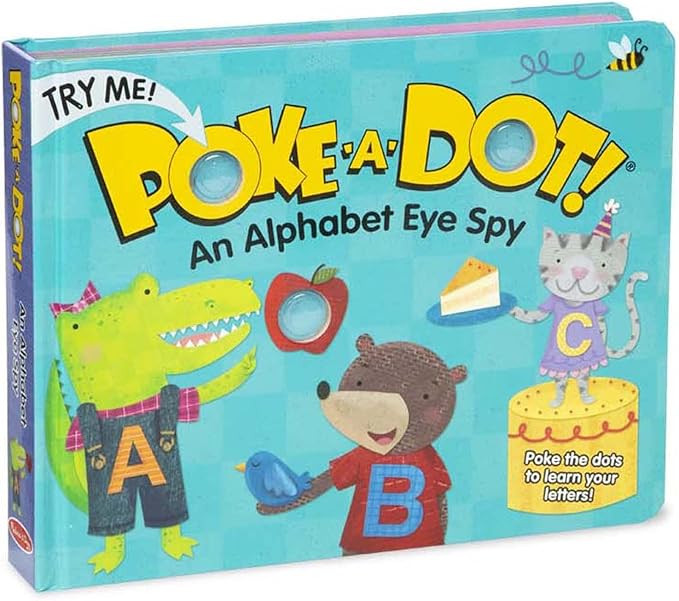 Melissa & Doug Children's Book - Poke-a-Dot: An Alphabet Eye Spy (Board Book with Buttons to Pop)... | Amazon (US)
