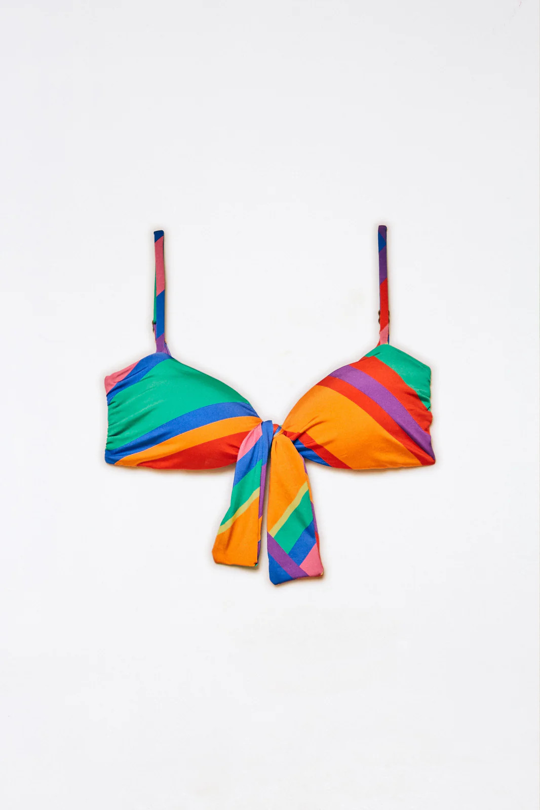 Bruna Stripes Bikini Top | FarmRio (US)