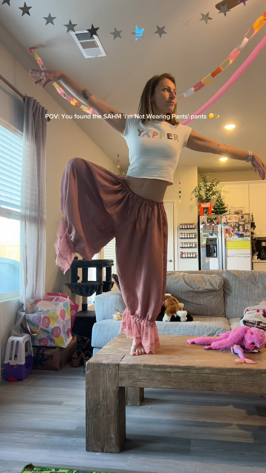 The Ultimate "Pajama-But-Better" Mom Uniform ☁️💖
If you’ve been on the fence about the Free People Bloomer Pants, this is your sign to just do it! I’m fully leaning into the "ugliest yet cutest" lifestyle because the comfort level is truly a 10/10. It literally feels like wearing nothing—perfect for chasing a toddler around the house or tackling home projects.
Fit & Style Notes:
• My Size: I’m wearing an Extra Small and they run true to size!
• Length Check: I’m 5'0" and these are a little long on me, but I actually love the extra slouchy look.
• The Vibe: Modern vintage, cozy, and just a little bit "out there."
• Sheer Alert: I’m obsessed with the white pair too, but just a heads up—they are a bit sheer! Stick to the darker pastels or the mauve (shown here) for more coverage if you’re wearing them for playdates.
Shop my exact look + some similar cozy favorites below! 👇
#LTKunder100 #LTKhome #FreePeople #MomStyle #BloomerPants #PetiteStyle #SAHMlife #ModernVintage

#LTKmomlife #LTKootd #LTKPetite