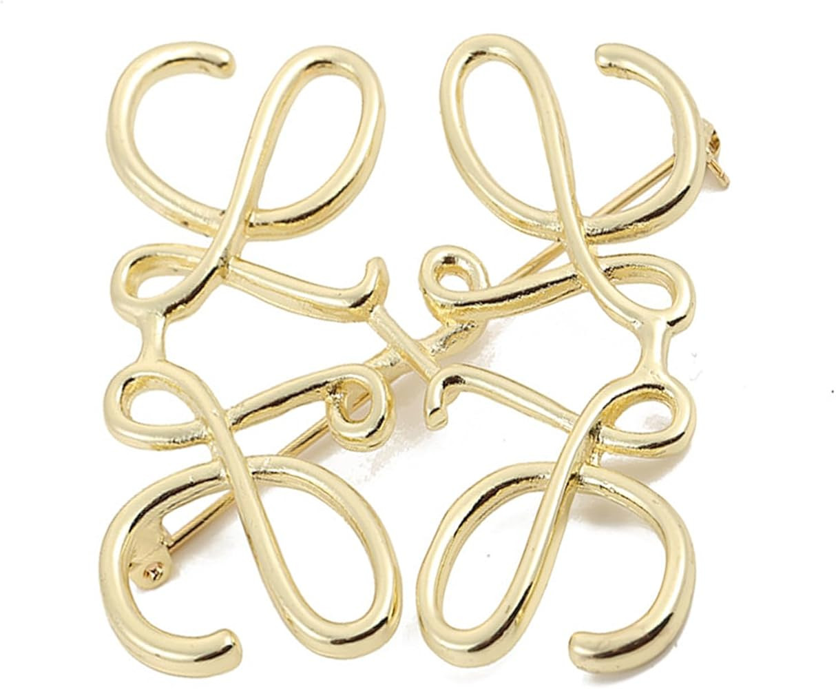 Brooch Pins for Women Men Number Five Pin Brooch Corsage Scarf Pins Rhinestones Pearl Breastpin f... | Amazon (US)