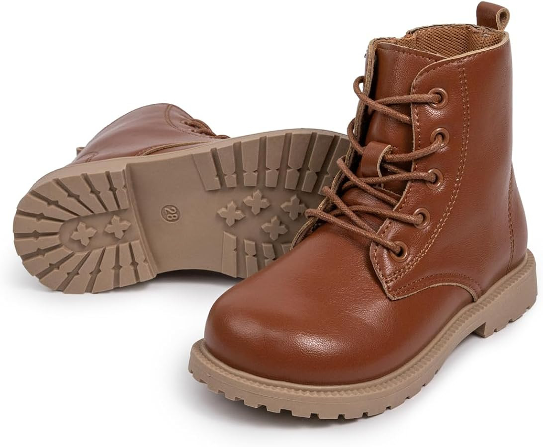 Miamooi Toddler Girls Boys Combat Ankle Boots Little Kid Waterproof Outdoor Chelsea Fall Booties ... | Amazon (US)