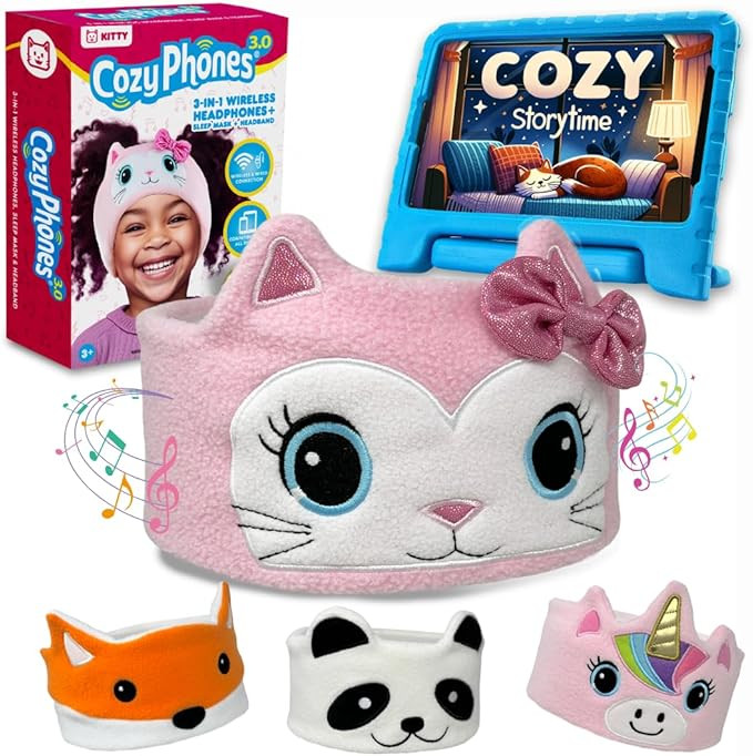 Toddler Headphones Wireless, Kids Bluetooth Earphones, Safe Volume - Wired School Headphones for ... | Amazon (US)