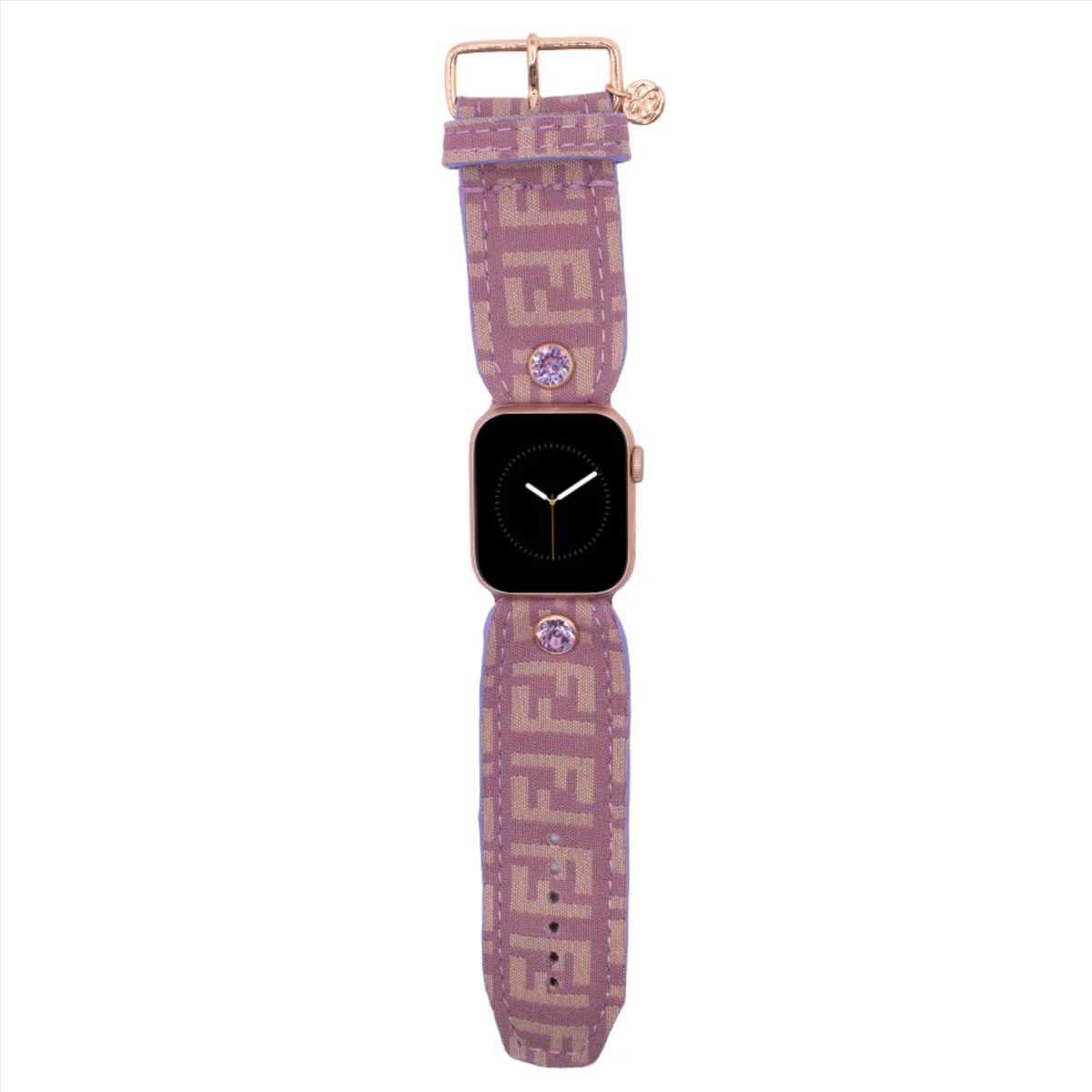Upcycled Lavender Fendi Zucca Customizable Watchband | Spark*l