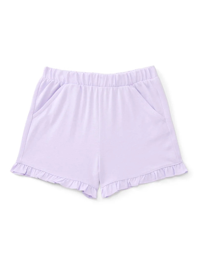 Wonder Nation Toddler Girls Ruffle Shorts, Sizes 18M-5T | Walmart (US)