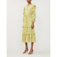 Auja floral-print crepe midi dress | Selfridges