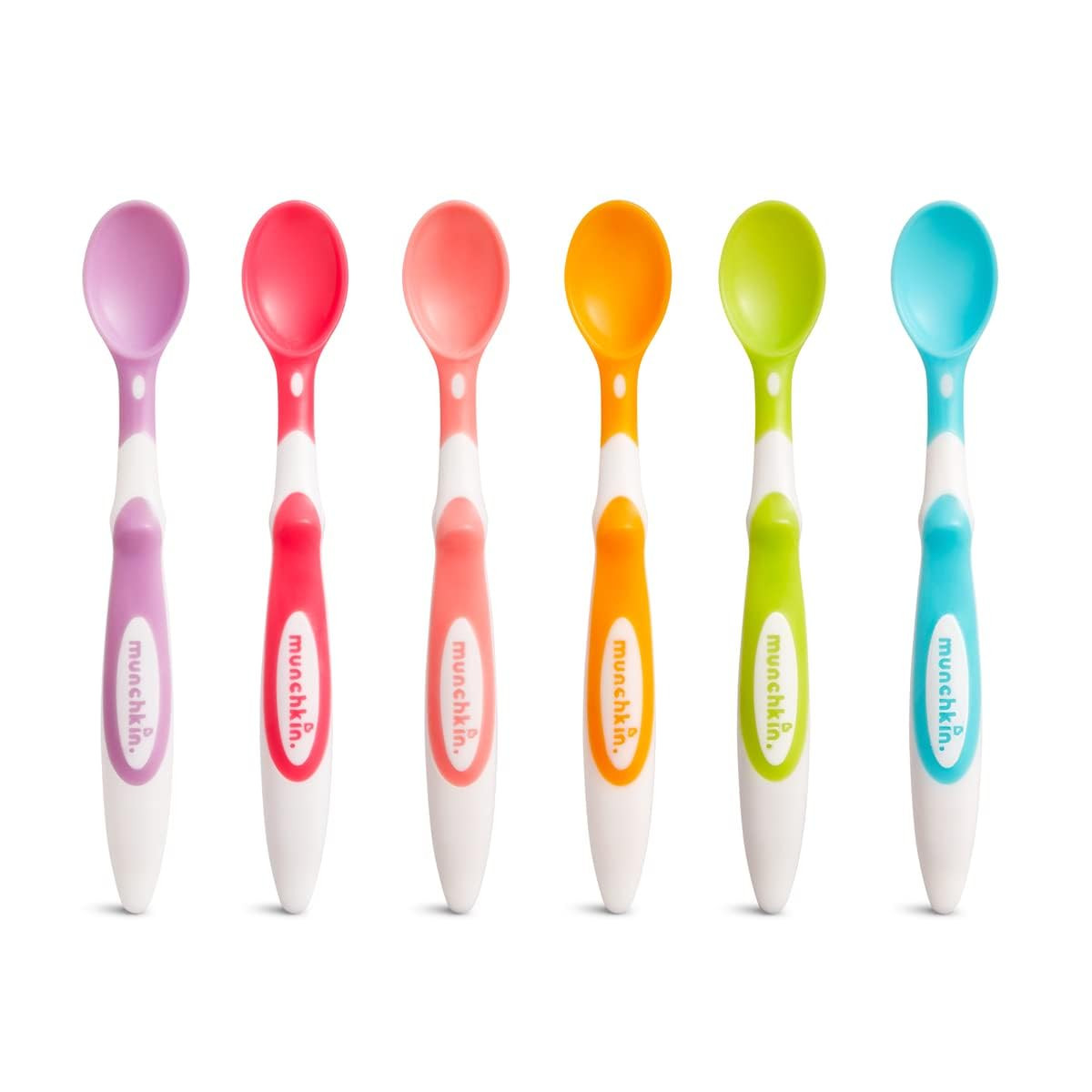 Munchkin Soft Tip Toddler & Baby Spoons, Baby Weaning Spoons Set with Ergonomic Handles, Dishwash... | Amazon (UK)
