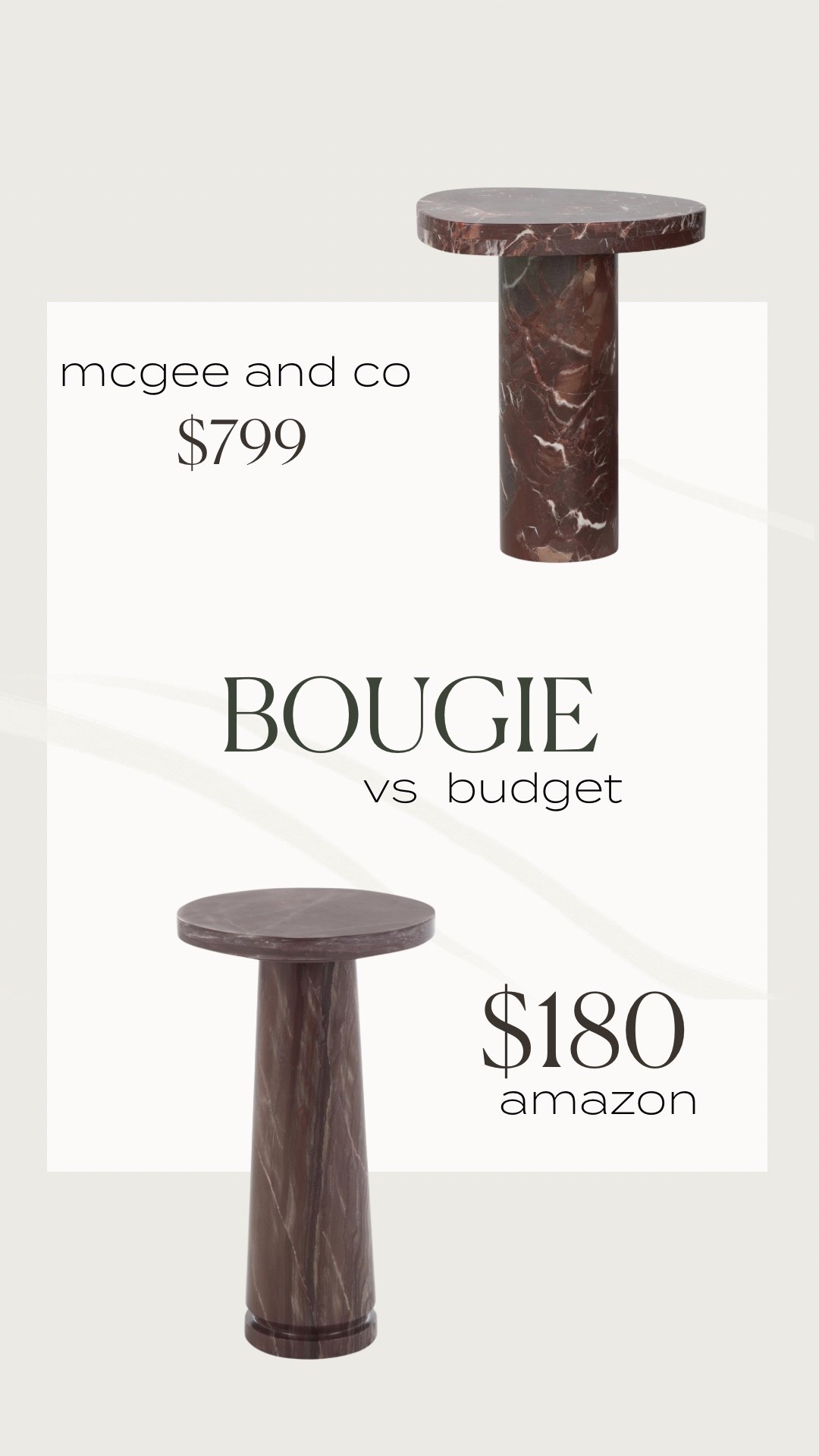 Been drooling over burgundy and wine marble? This look for less pedestal table is perfect and has a real marble top!

#LTKHome