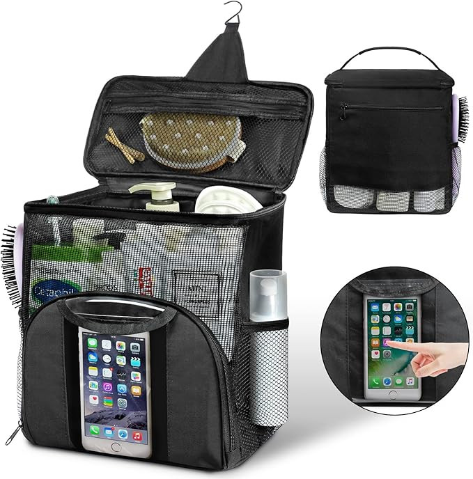 Attmu Portable Shower Caddy College Tote Bag, Quick Dry Hanging Toiletry Bag, Large Capacity Mesh... | Amazon (US)
