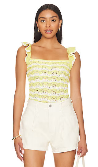 HEARTLOOM Piper Tank in Yellow. - size L | Revolve Clothing (Global)