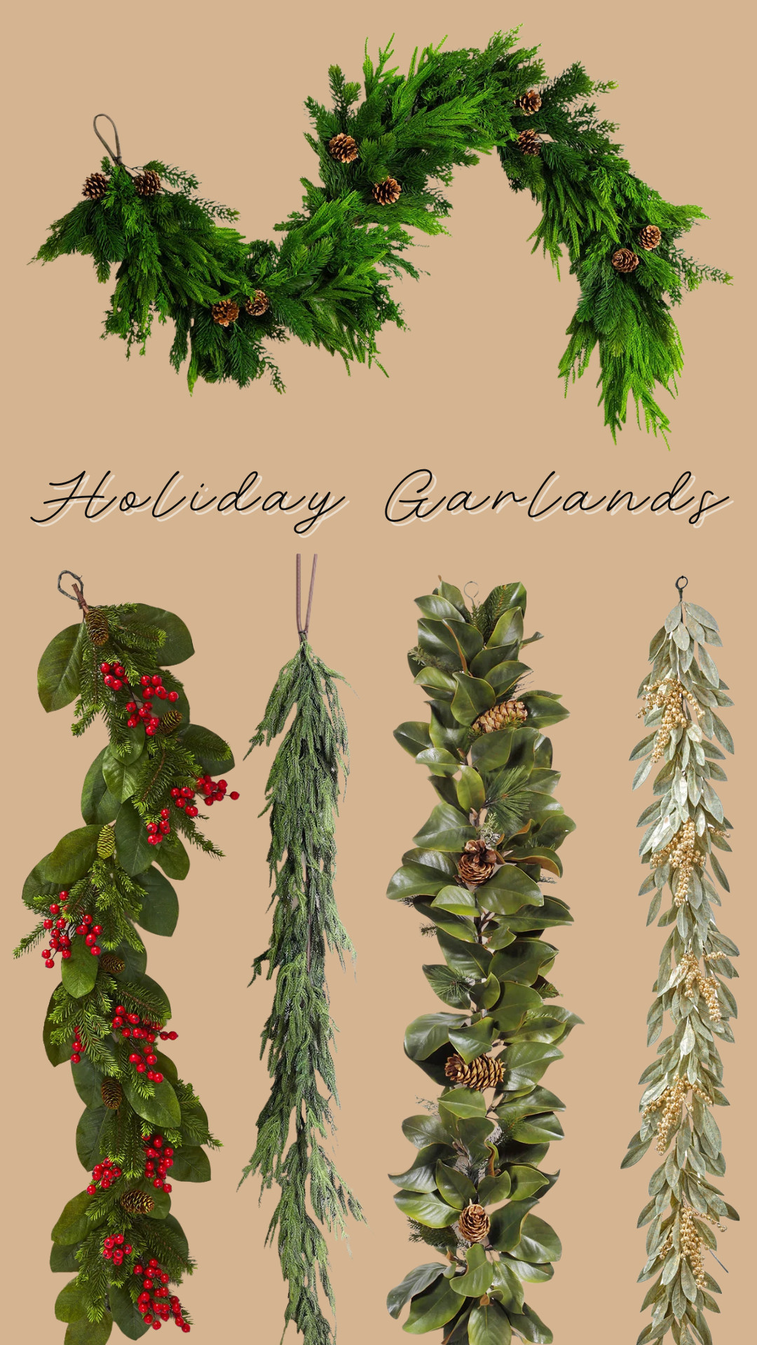 Holiday Garlands from Joss and Main! 

 #LTKHome #LTKSaleAlert
