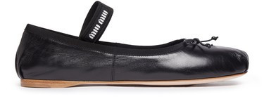 Leather ballet flats - MIU MIU | 24S (APAC/EU)