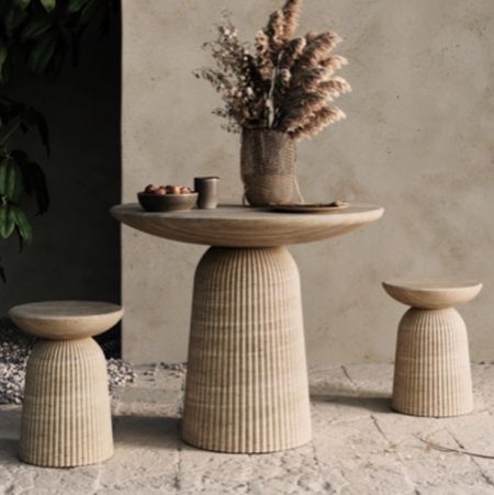 Gorgeous texture and detail on these pretty outdoor tables from wayfair. Makes a beautiful statement on a patio or poolside 



#LTKHome #LTKSaleAlert #LTKSeasonal
