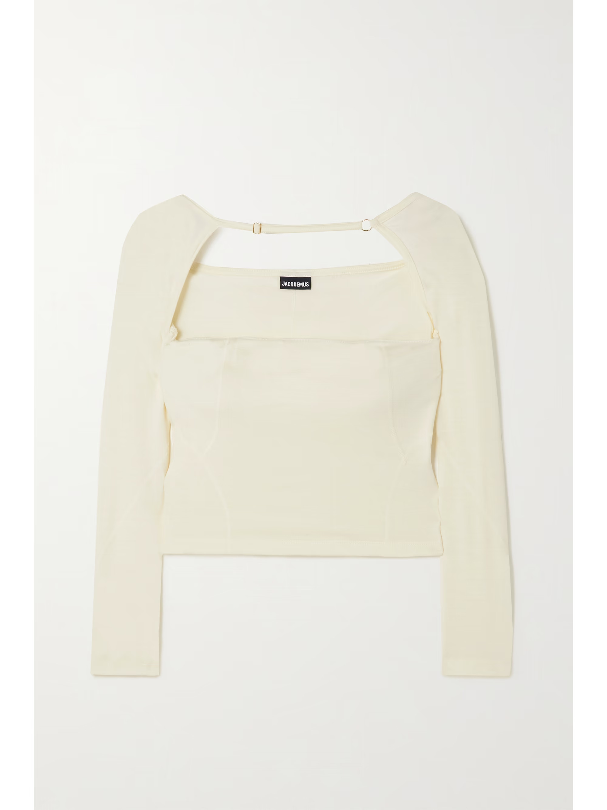 JACQUEMUSLucciu cutout stretch-Lyocell top | NET-A-PORTER (US)