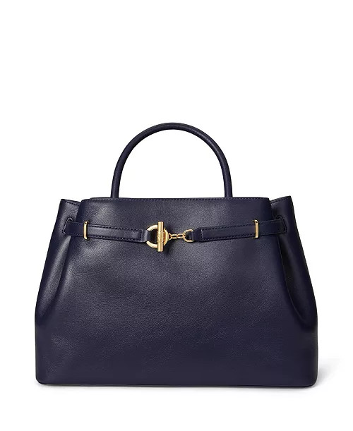 Blaike Large Leather Satchel Bag | Macy's