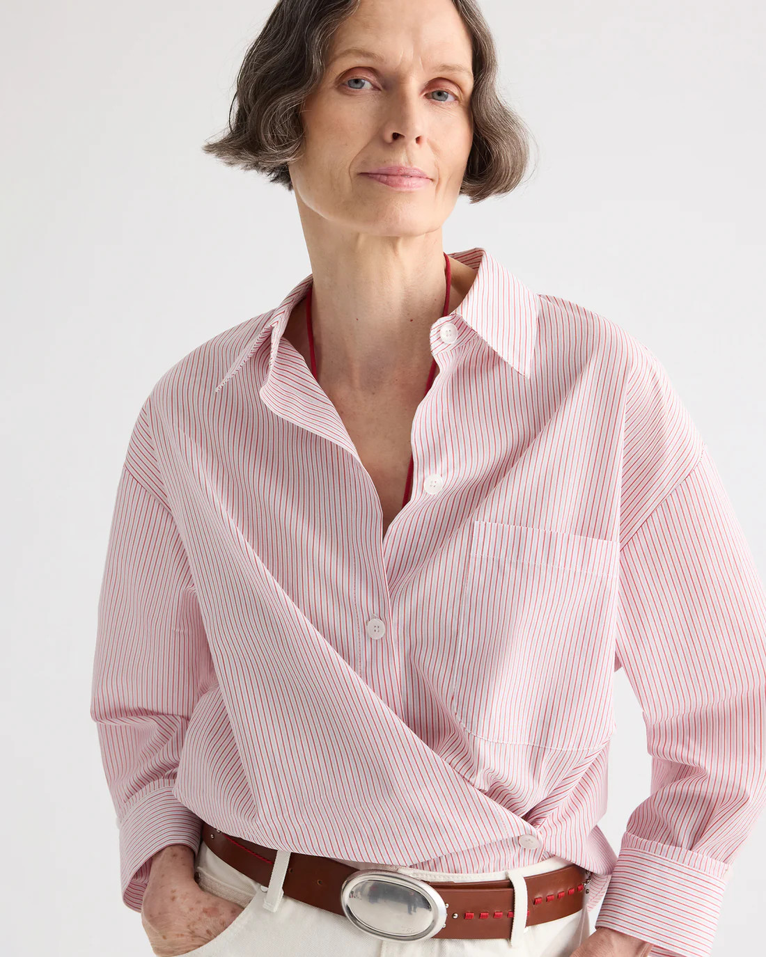 Newest Earl Shirt in Cotton Stripes | TWP