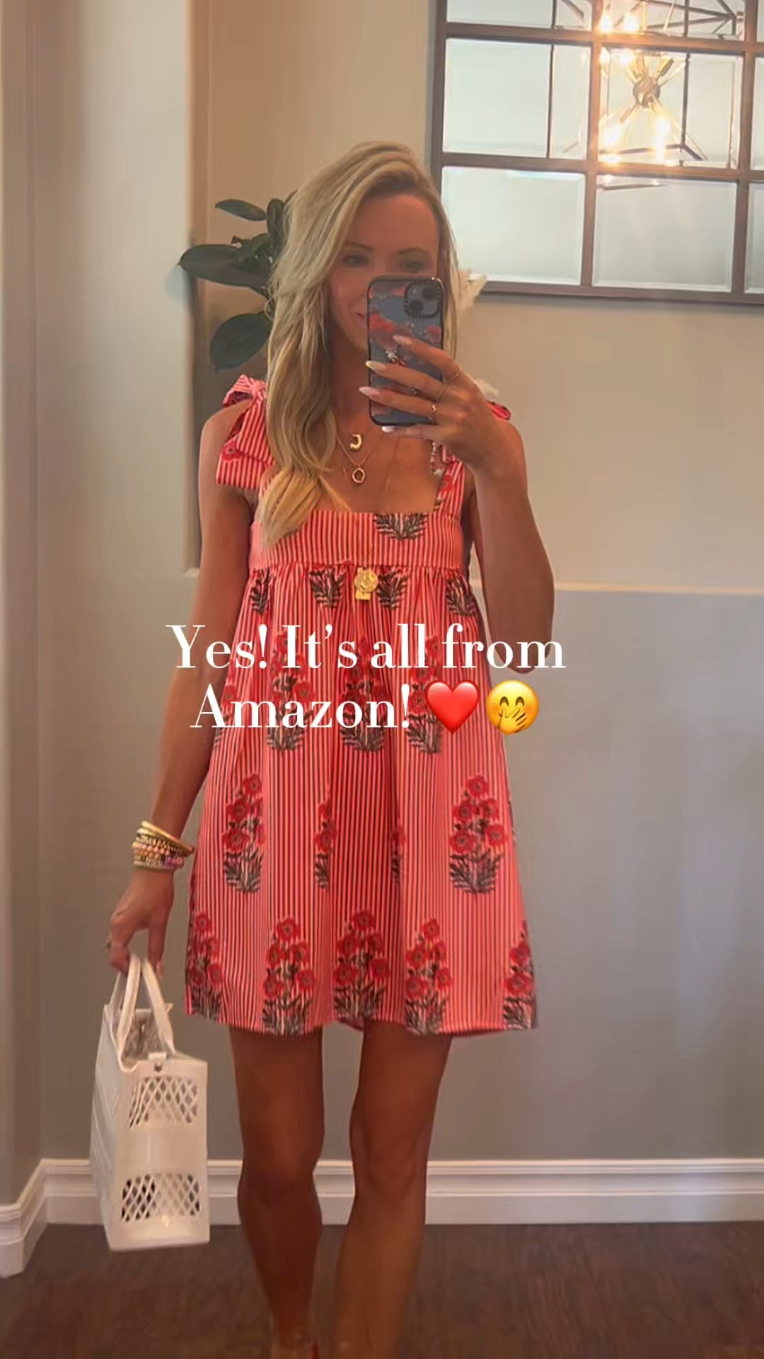 ❤️Yes it’s all from Amazon! 
✔️I always order size small unless they have xs! 
✔️ok! That first dress the pic on amazon looks different than mine! And i just figured out I am wearing it backwards! 🤣 i like it better! 
✔️Red ballet flats- i ordered half a size down based on reviews! They come in more colors too! 
✔️Message me if you have any questions! 

❤️summer outfit, amazon fashion, amazon outfit, summer fashion

#LTKSummerEdit 

#LTKFindsUnder50 #LTKStyleTip