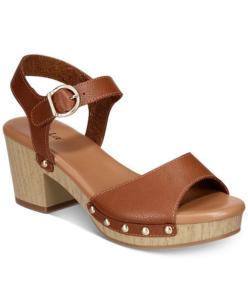 Anddreas Platform Block-Heel Sandals, Created for Macy's | Macys (US)
