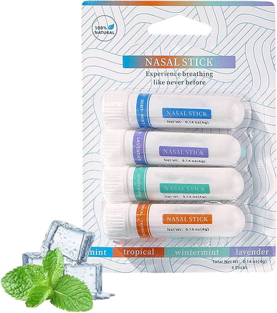 Nasal Stick Boost Energy Set, Nose Inhaler Stick, Nasal Stick, Nasal Stick Inhaler, Natural Mint ... | Amazon (US)