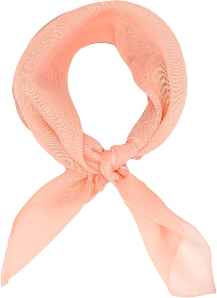 Sidecca Retro Classic Chiffon Square Neck Head Scarf | Amazon (US)