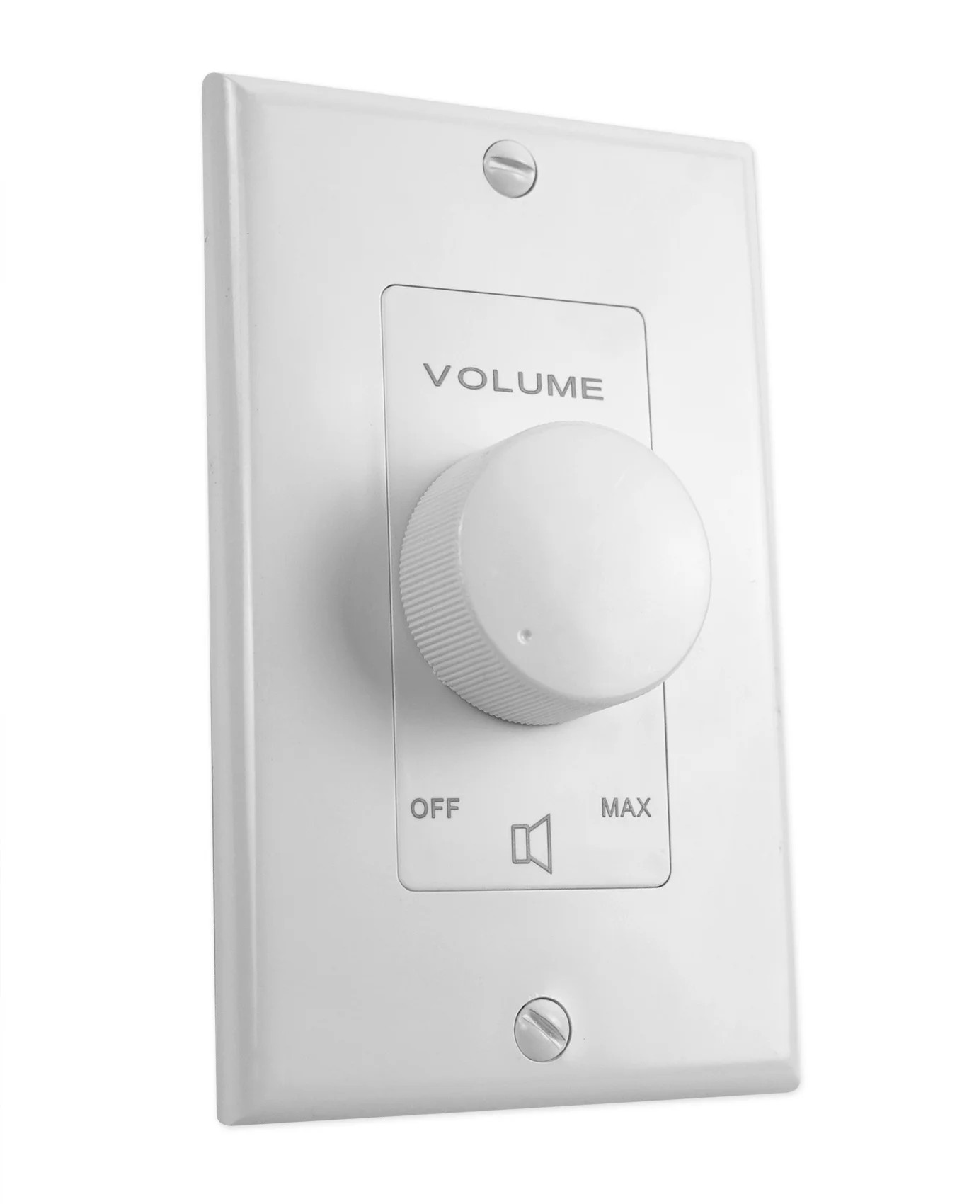 Rockville VOL70100 White 100 Watt 70v Wall Volume Control Zone Controller Box | Walmart (US)