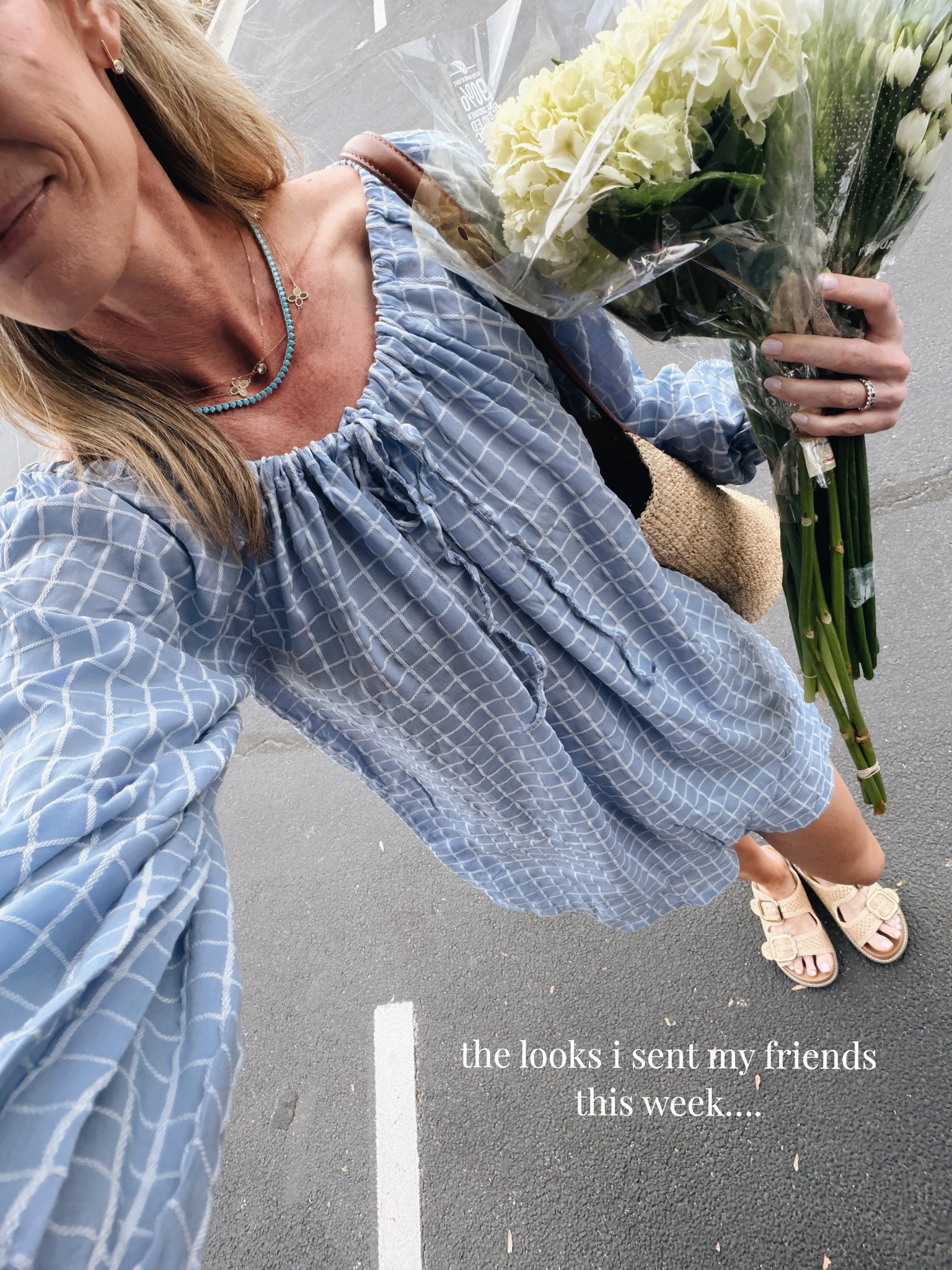 With the title “ don’t miss “ 🩵

Small blue Amazon set
XS Amazon top
26 Levi’s 
L Walmart sweater 
XS farm Rio dress
Small Shopbop gray dress
2 dillards linen pants and small top
Large Amazon sweatshirt 
Small skirt 
XS target dress
Small Red set
Small floral set ( but size down one I want XS ) 
XS target jeans and small knit top 