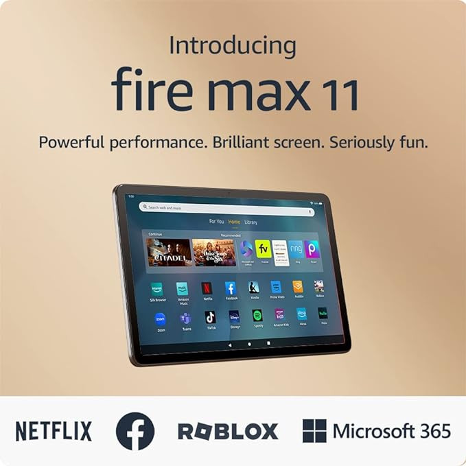 Introducing Amazon Fire Max 11 tablet, our most powerful tablet yet, vivid 11" display, octa-core... | Amazon (US)